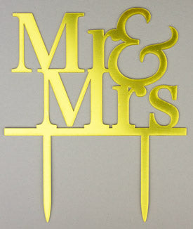 Mr. & Mrs. Gold Topper