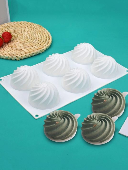 6 Grids Cake Silicone Mold