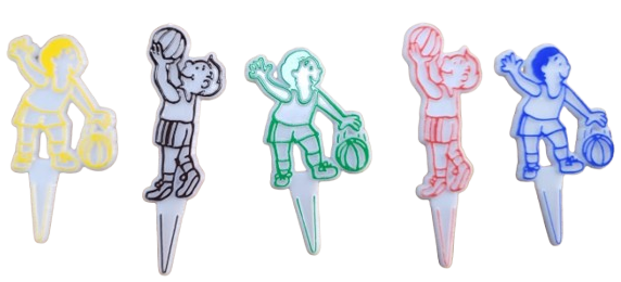Basketball Players Cupcake Picks