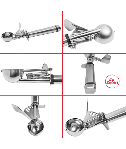 Fat Daddio's Stainless Steel Mini Scoop #16