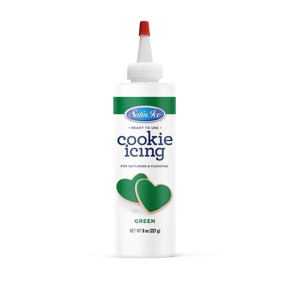 Green Cookie Icing, 8 oz Bottle