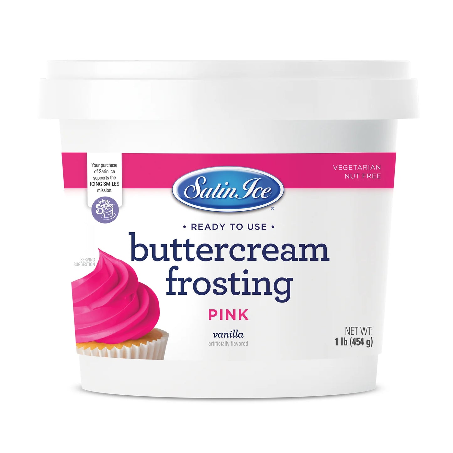 Pink Vanilla Buttercream Frosting 1Lb