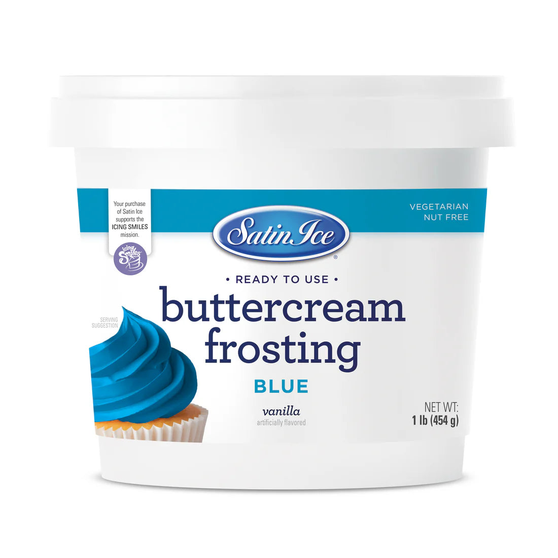 Blue Vanilla Buttercream Frosting 1Lb