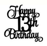 Happy Birthday Cake Topper