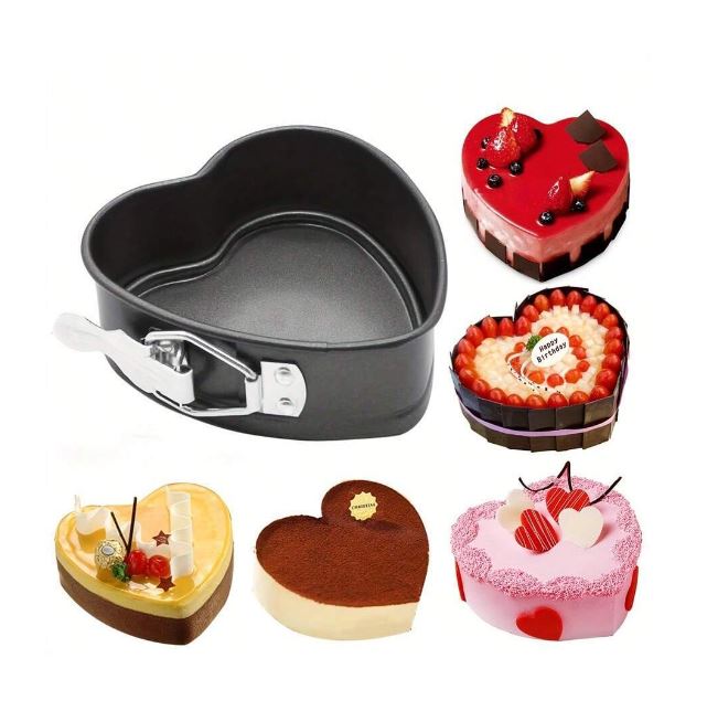 4" Spring Form Heart Shape Baking Pan