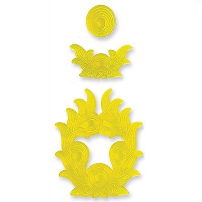 Wedding Cake Top & Sides (set/3)