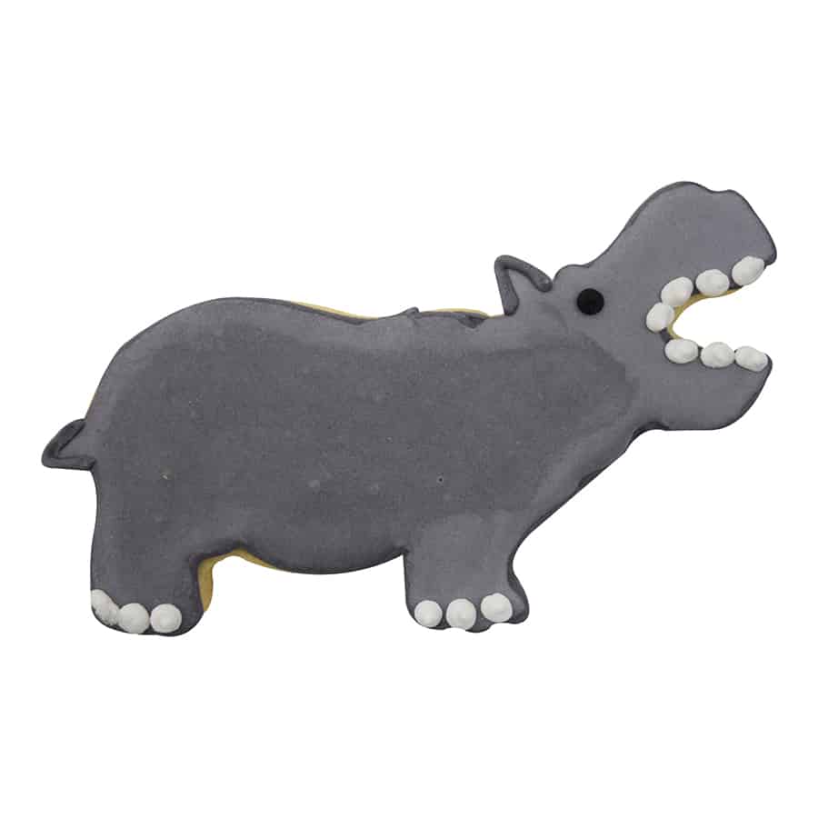 Hippo cookie cutter