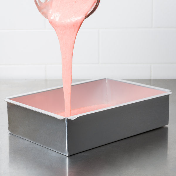 Aluminum Rectangular Straight-Sided Cake Pan 12" x 8" x 3"