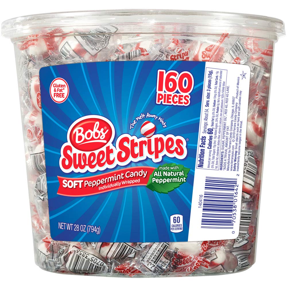 Bob's Sweet Stripes Soft Peppermint Candy - Tubs