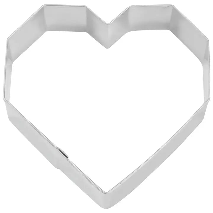 Geo Heart Cookie Cutter (3.5")