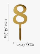 Number Cake Topper