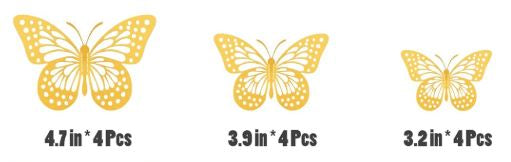 Gold Butterflies
