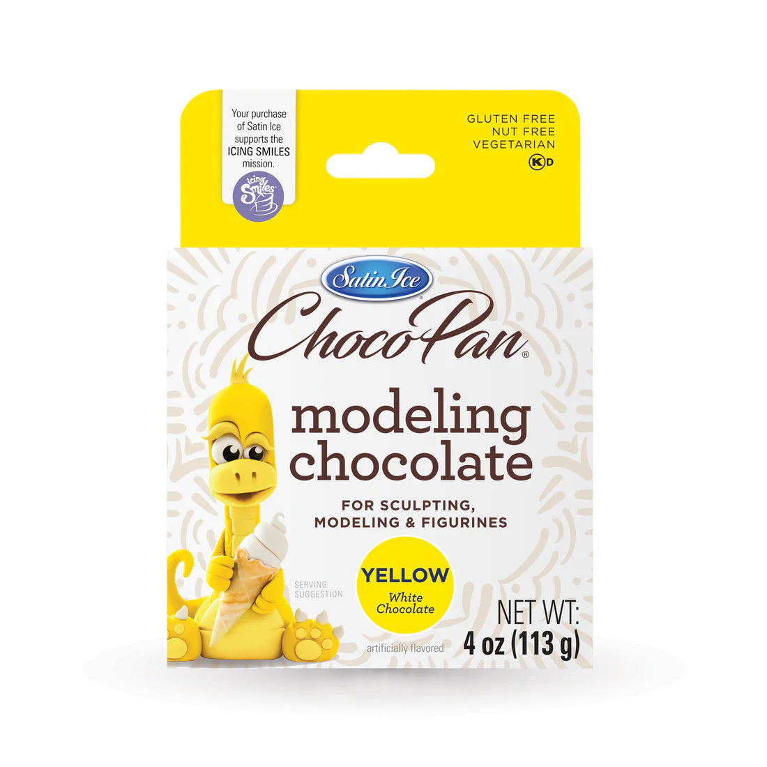 Satin Ice Yellow Modeling Chocolate - 4 oz Box