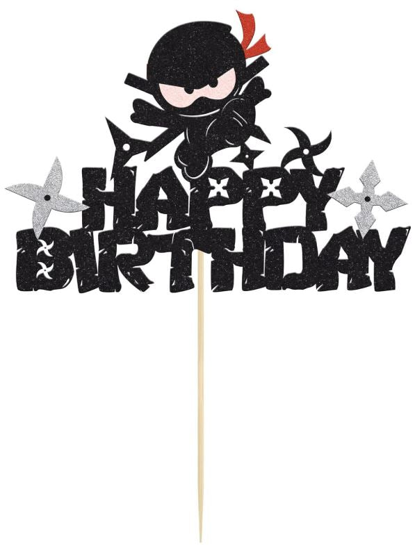 Ninja Happy Birthday Cake Topper