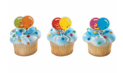 Balloons Cupcake Rings