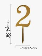 Number Cake Topper