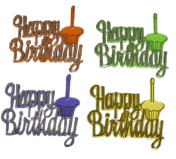 Happy Birthday Cupcake Plaques