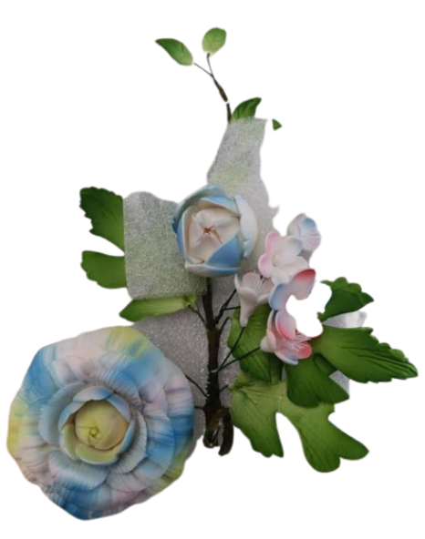 Multicolored Flower Rose Spray