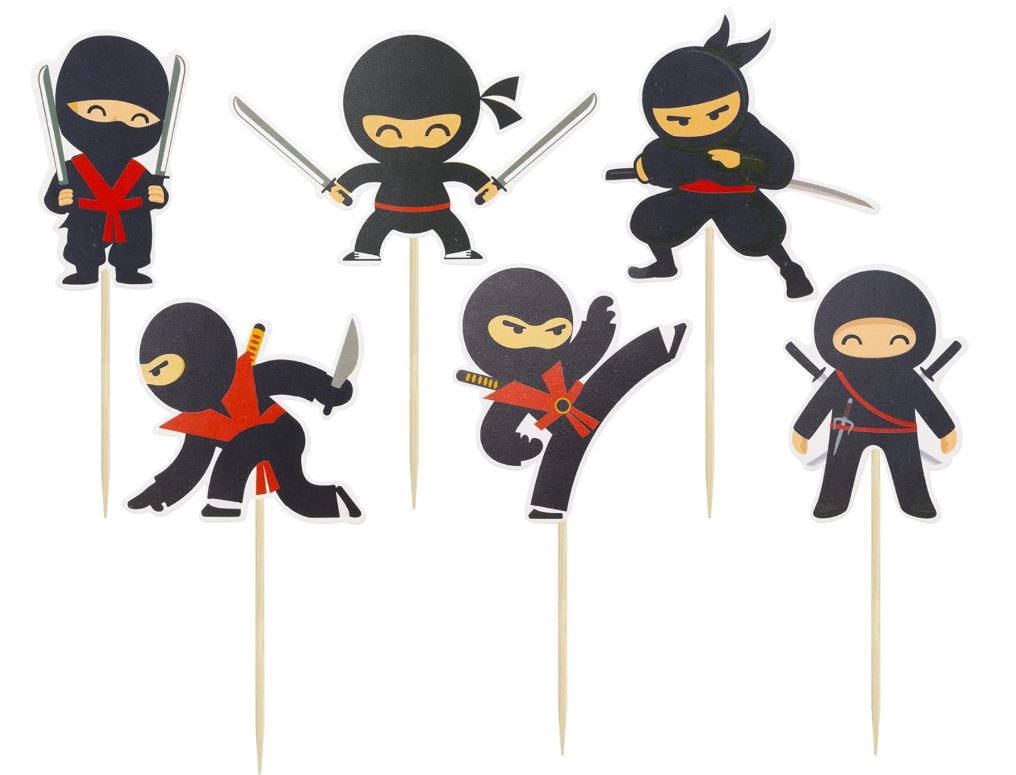 Ninja Cupcake Toppers
