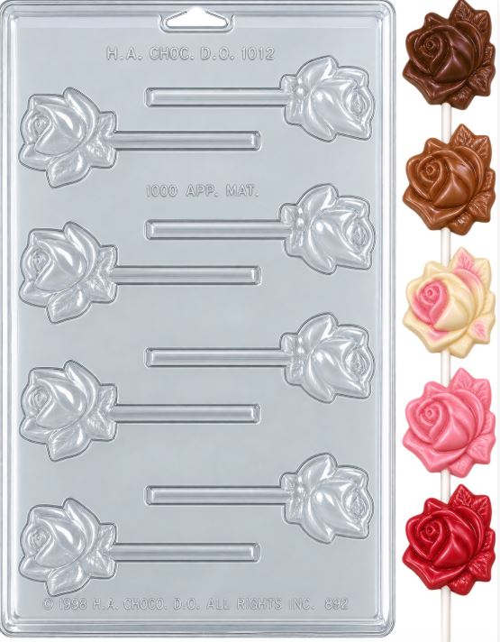 Rose Bud Lolly Mold