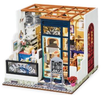 HAPPY CORNER Nancy's Bake Shop DIY Miniature Dollhouse Kit