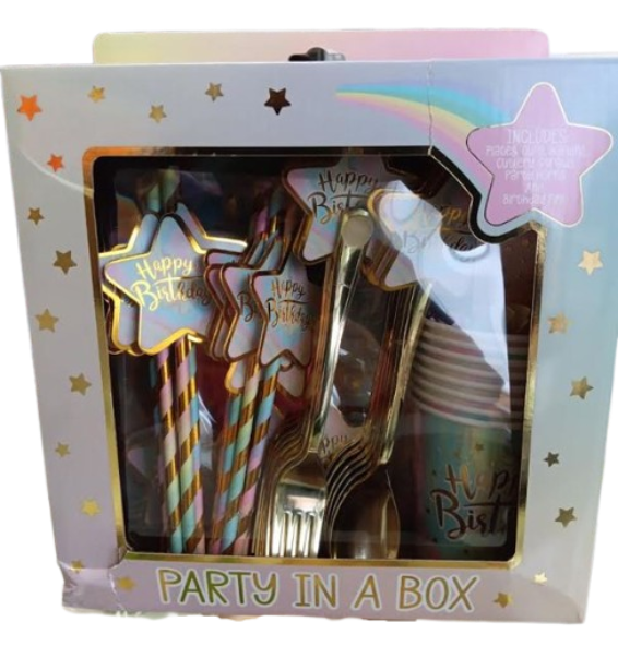 Happy Birthday Pastel Party in a Box