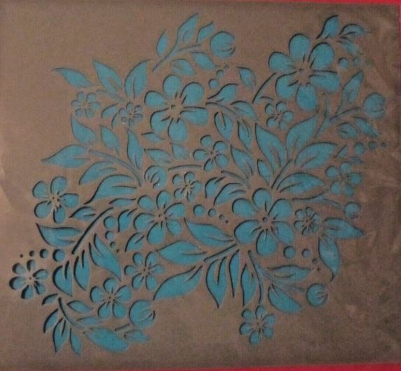 Jacobean Floral Stencil