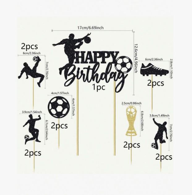 13 piece soccer toppers