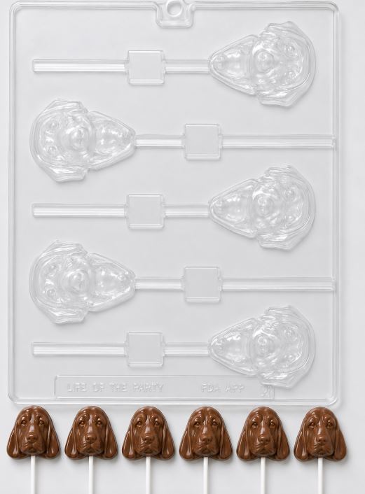 Labrador Retriever Lollipop Chocolate Mold