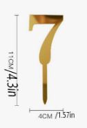 Number Cake Topper