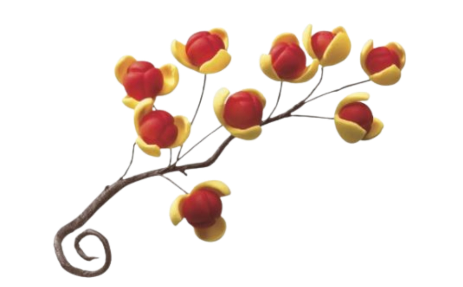 Fall Flowers Assortment Gum Paste Sprays