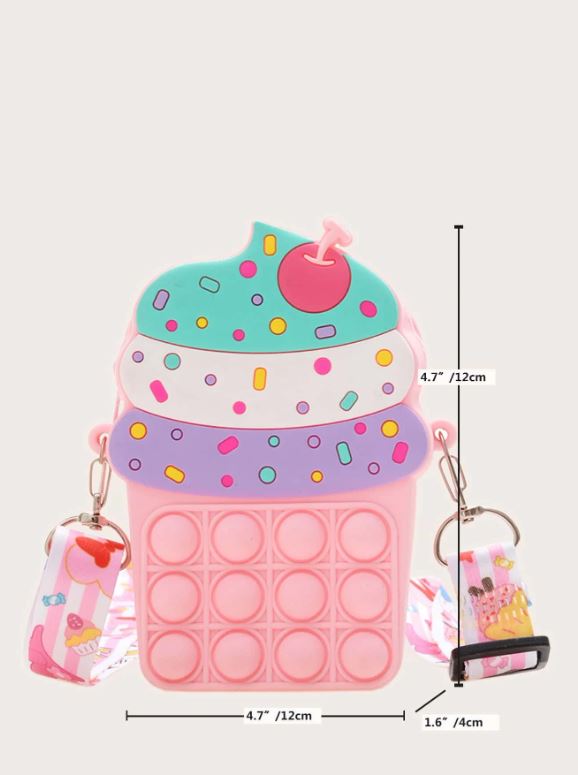 Mini Cupcake/Ice Cream -Fidget Bag