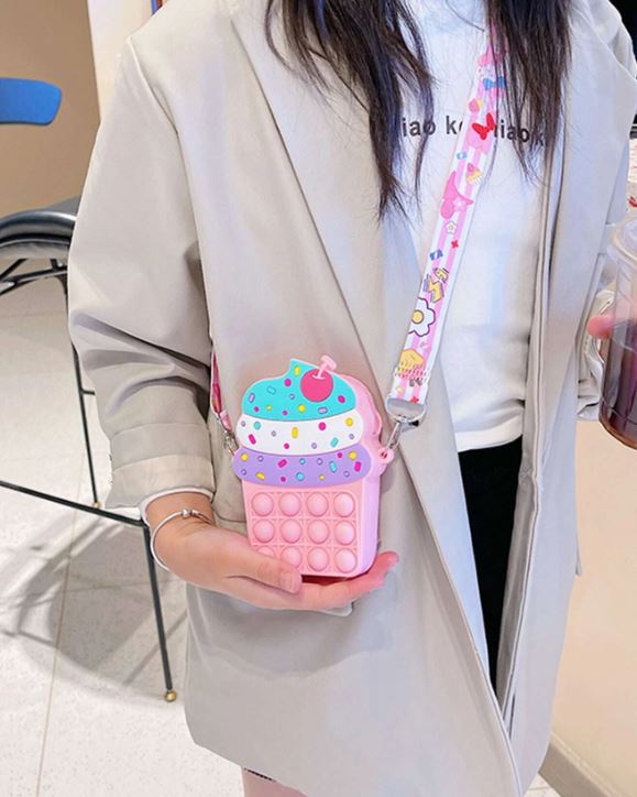 Mini Cupcake/Ice Cream -Fidget Bag
