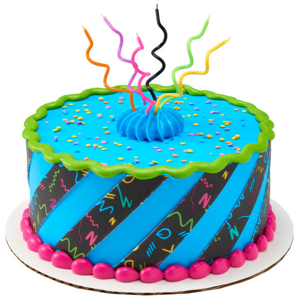 Neon Twist Shaped Candles