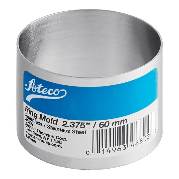 Round Cake Mold - Stainless Steel 2" High