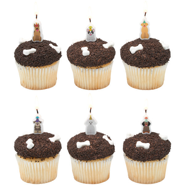 Party Dogs Shaped Candles