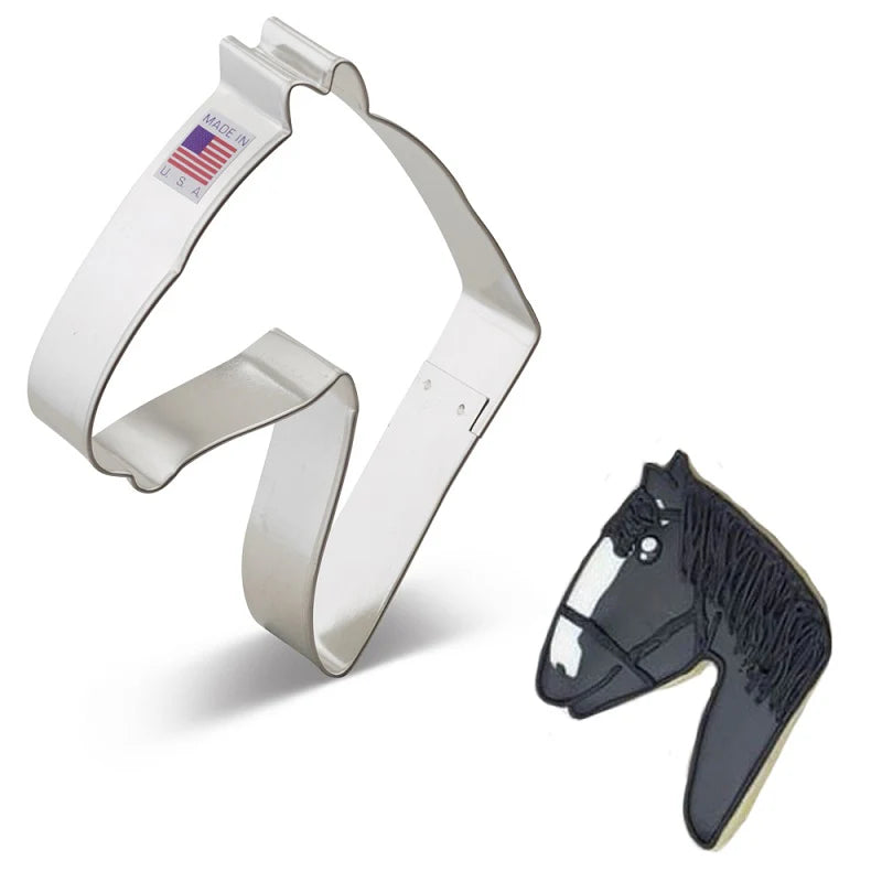 Horse head cookie cutter