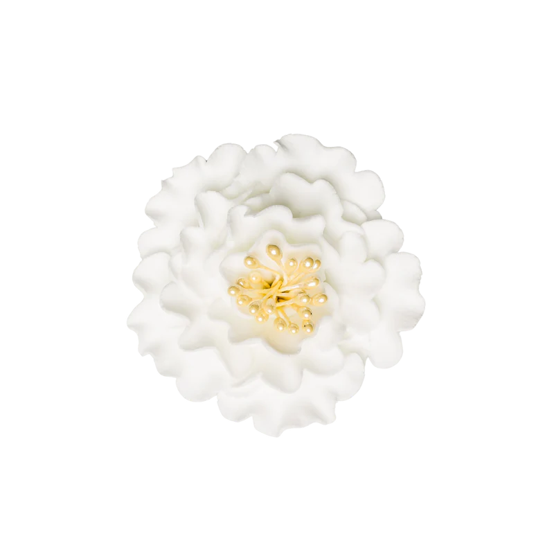 2.5" Peony - Medium - White