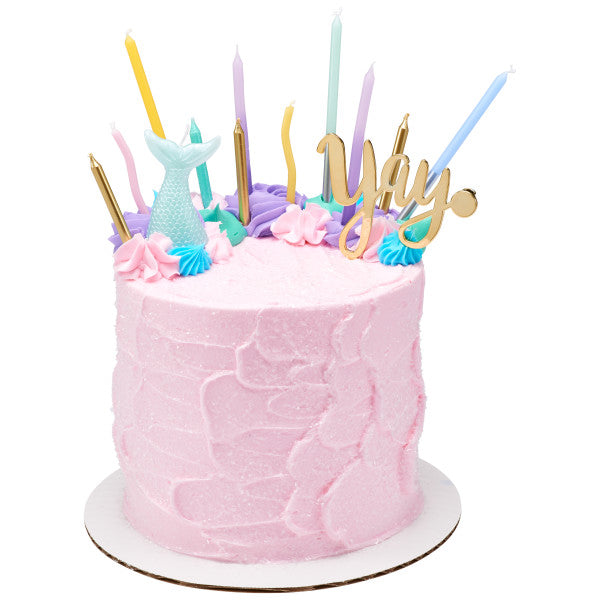 Pastel Wave Shaped Candles