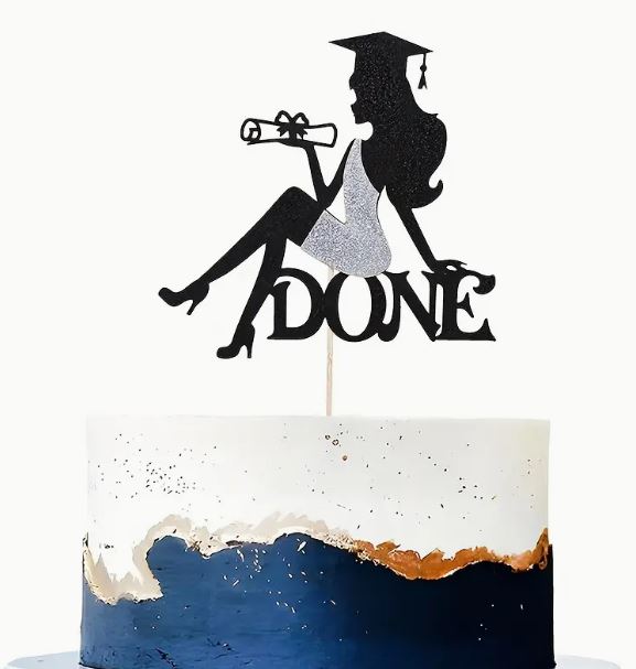 Done Graduation Cake Topper
