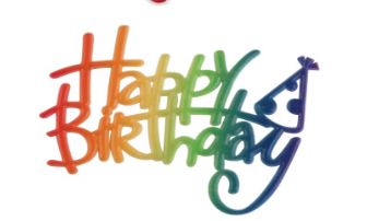 Pattern Happy Birthday Script Layon