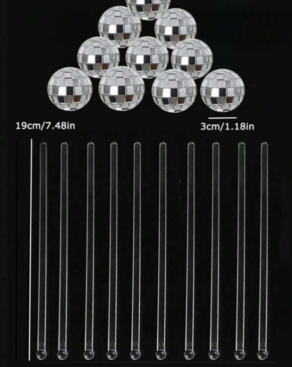 Disco Ball Stir Sticks