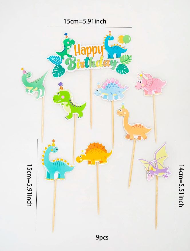 Dinosaur Design Cake Topper