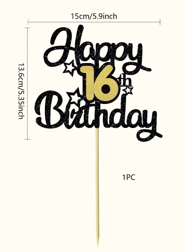 Happy Birthday Cake Topper