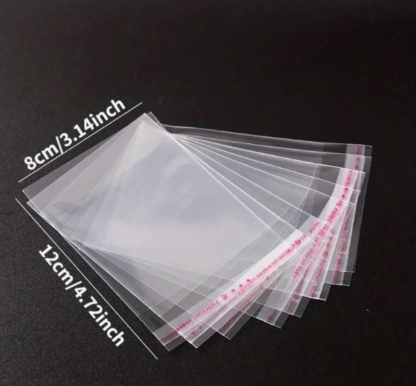 Clear Self-Sealing Treat Bags (100 Bags)