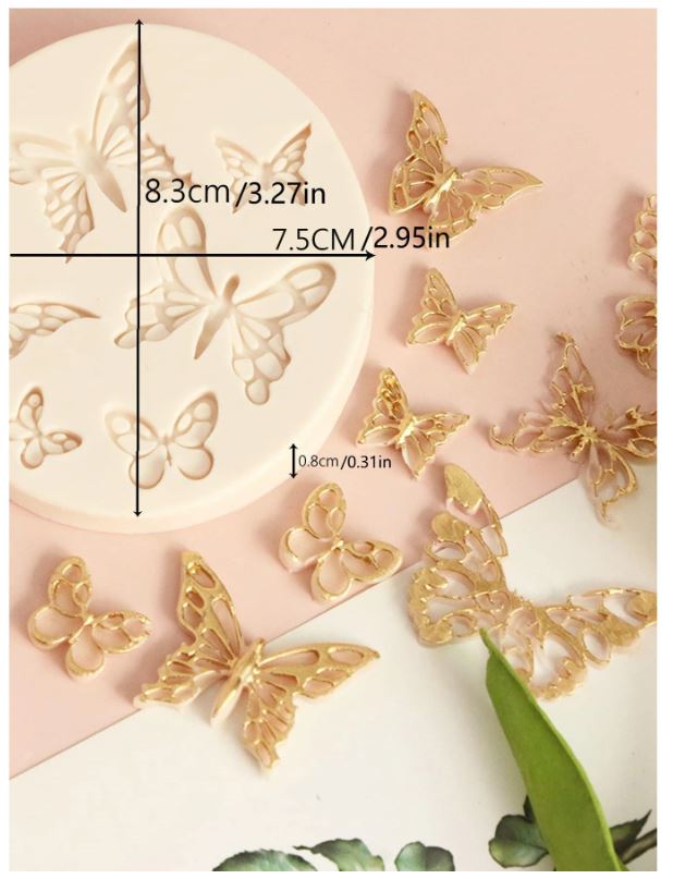 Butterfly Fondant Silicone Mold