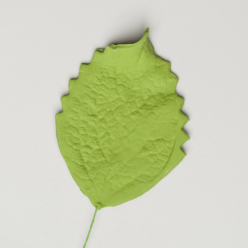 3.5" Hibiscus Leaves - XL - Green w/ Wire