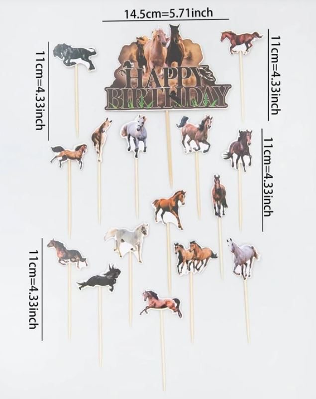 Horse Design Cake Topper
