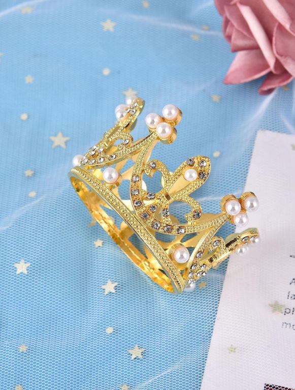 Gold Crown Cake Topper