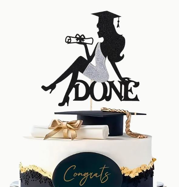 Done Graduation Cake Topper